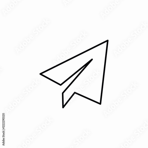 telegram message send icon vector sign