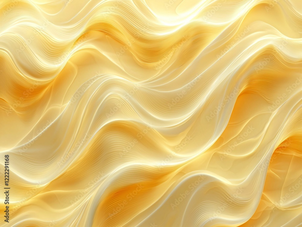 Obraz premium Golden Waves Abstract