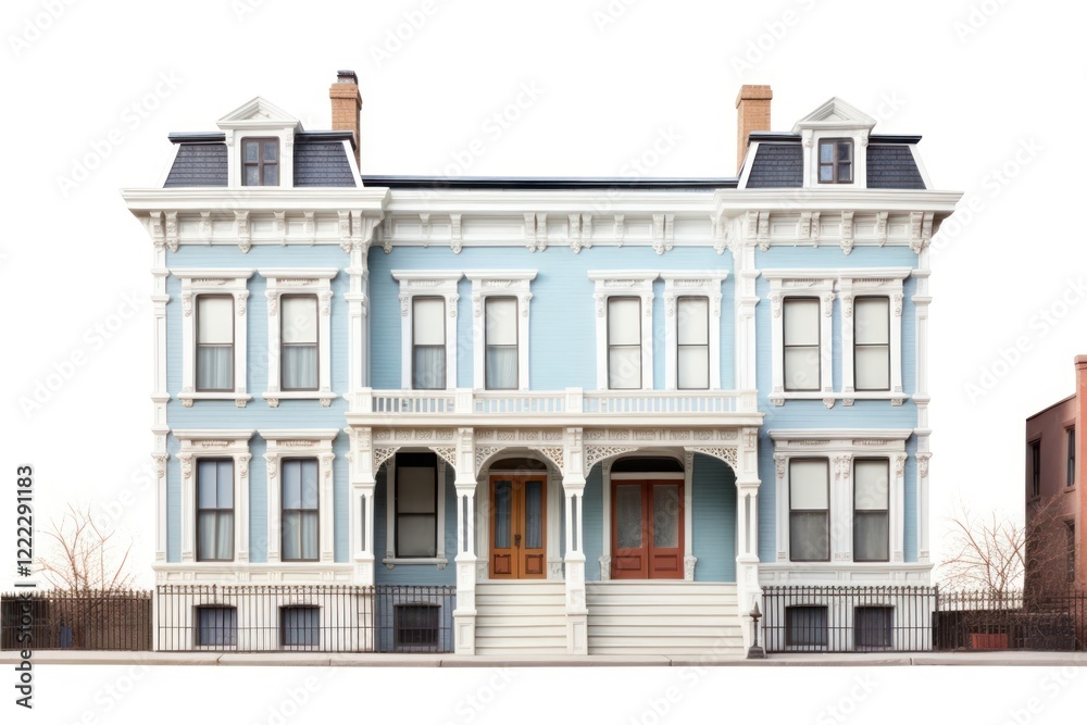 Naklejka premium House town architecture building.