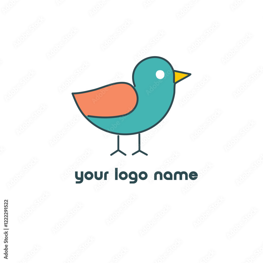 logo birds one vector logo birds one vector