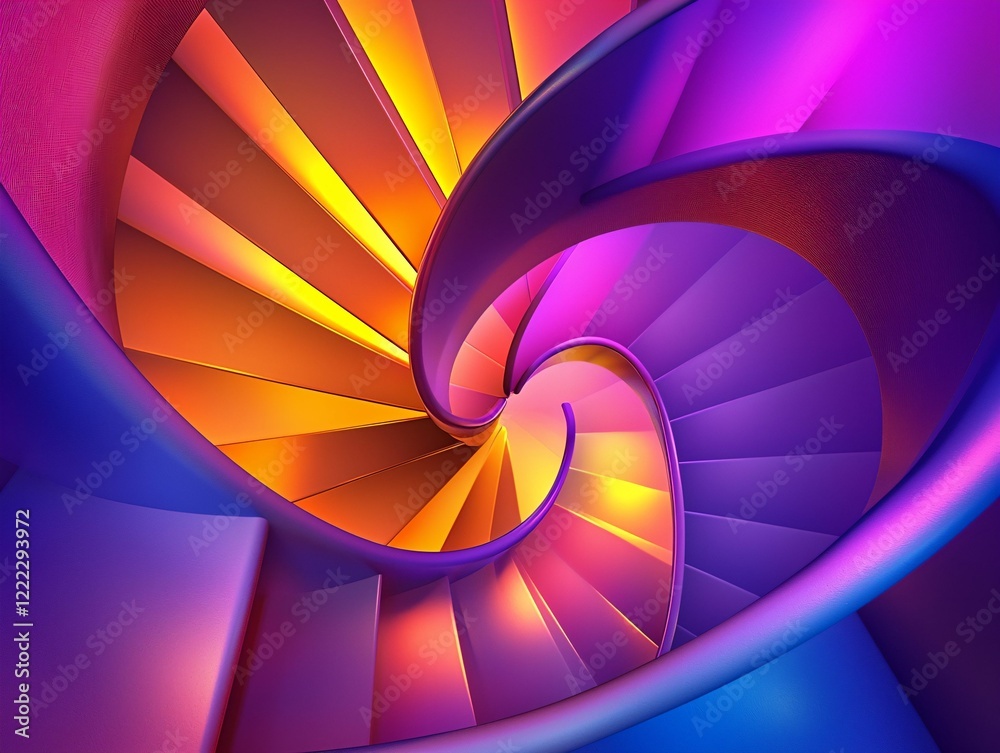 Fototapeta premium Spiral Staircase Art