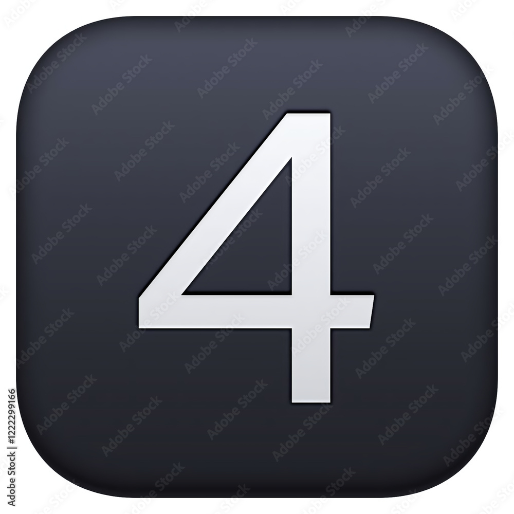 Fototapeta premium Number Four 