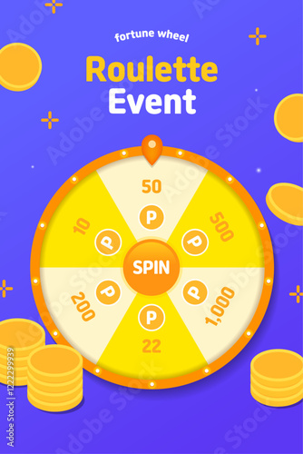 Roulette event banner illustration