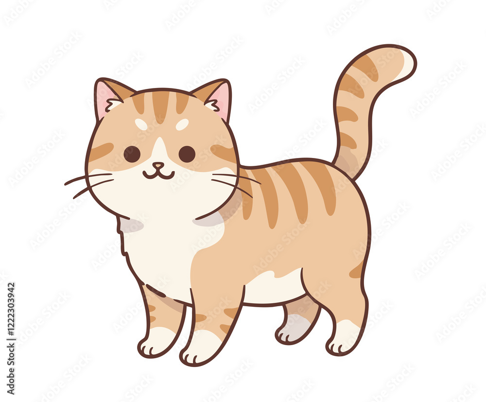 可愛い猫のキャラクターイラスト素材 可愛い猫のキャラクターイラスト素材