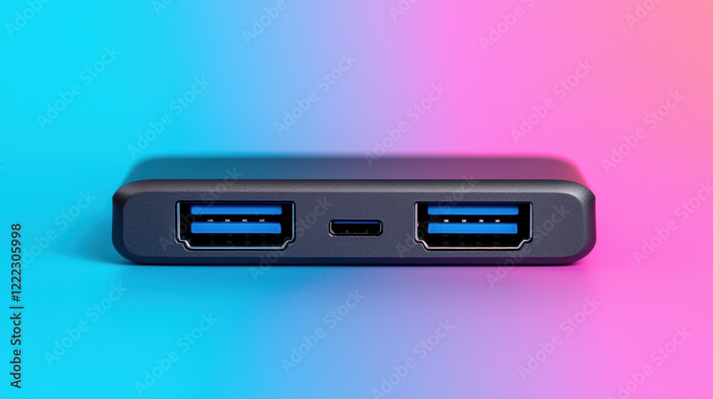 modern USB C hub featuring two USB ports and one USB C port, ideal for connecting multiple devices. Its sleek design complements any workspace modern USB C hub featuring two USB ports and one USB C port, ideal for connecting multiple devices. Its sleek design complements any workspace
