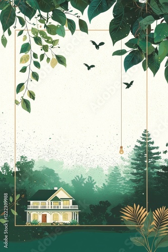 Modern and Elegant Housewarming Party Invitation Card.