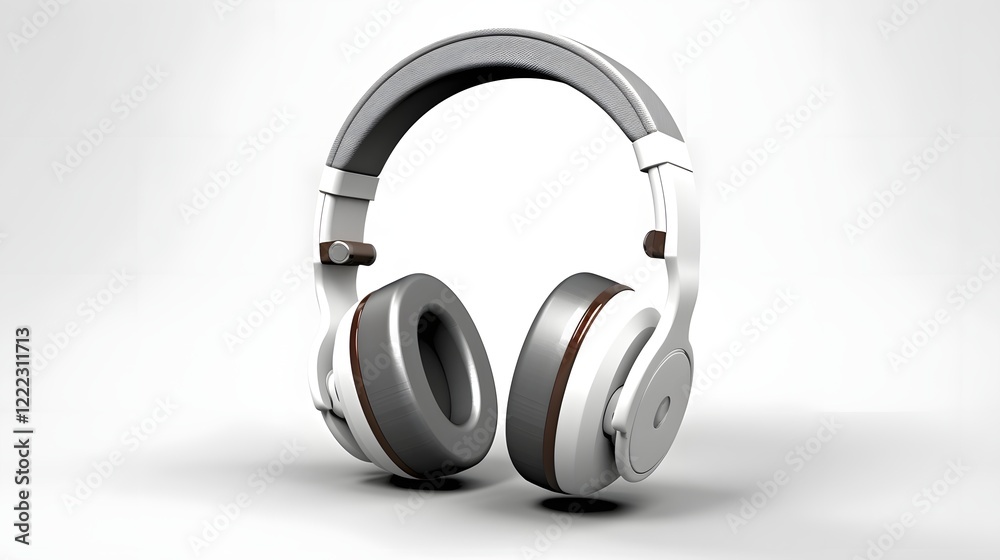 image of isolated headphones in a 16 9 aspect the device s design features and versatility in a minimalist white background setting image of isolated headphones in a 16 9 aspect the device s design features and versatility in a minimalist white background setting
