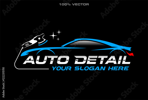 auto detailing logo, automotive logo. Sports vehicle vector illustration. auto logo