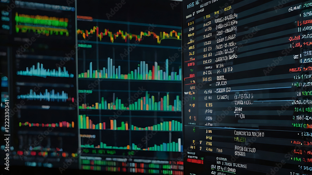 stock market graph, black background, lines show up, HD image stock market graph, black background, lines show up, HD image