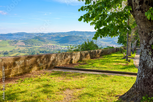 Obraz na płótnie Park view at Orvieto town. Umbria, Italy w salonie