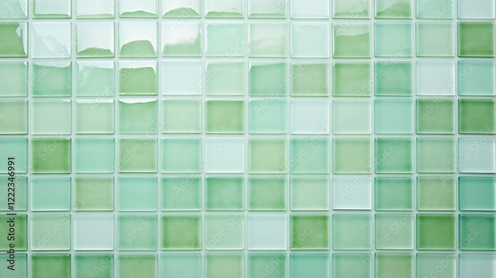 Fototapeta premium Ceramic mosaic tile wall texture background.