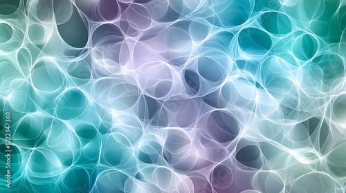 Abstract Teal and Purple Swirls Background Texture