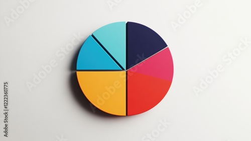 Flat Design Pie Chart with Modern and Sleek Look Free Download Flat Design Pie Chart with Modern and Sleek Look - GFXLoad