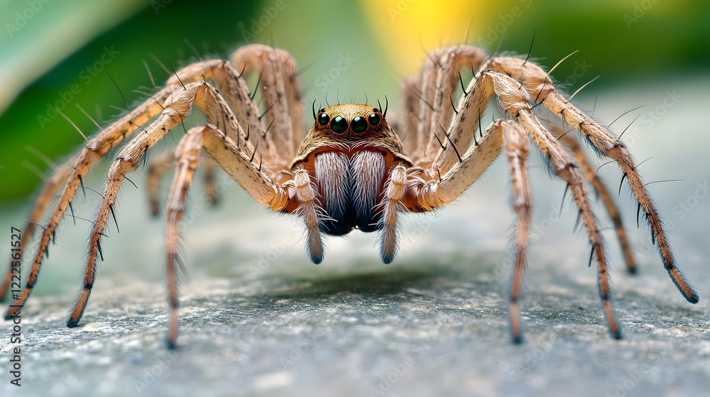 Macro Photography of a Wolf Spider Close Up Macro Photography of a Wolf Spider Close Up