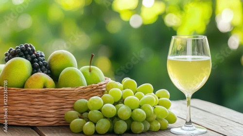 Wallpaper Mural Refreshing fruit drink preparation vineyard setting beverage photography natural light close-up healthy lifestyle Torontodigital.ca