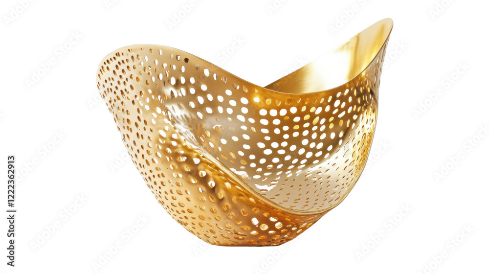 Fototapeta premium Golden trophy on transparent background