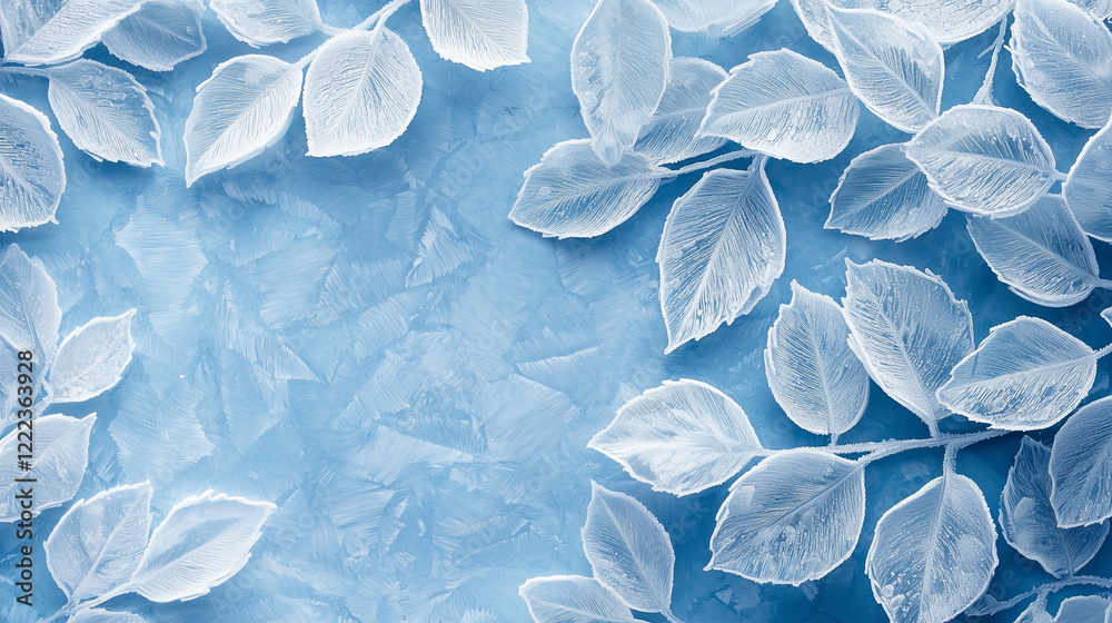 Fototapeta premium leaves winter background