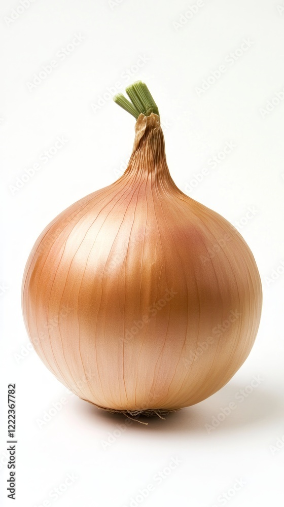 Fototapeta premium Close-up of a Fresh, Golden Onion - A Culinary Delight for Healthy Eating