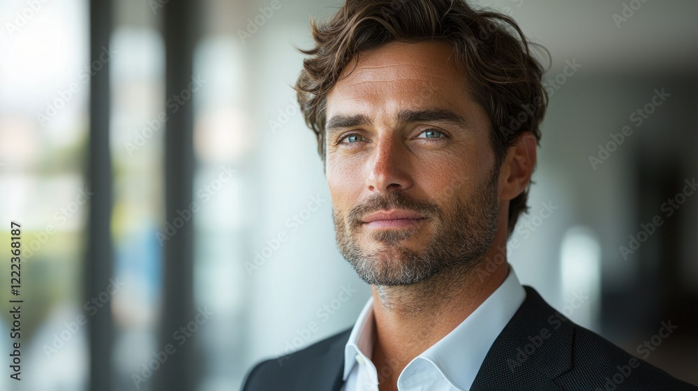 Portrait of a Confident Handsome Man in a Business Suit Portrait of a Confident Handsome Man in a Business Suit