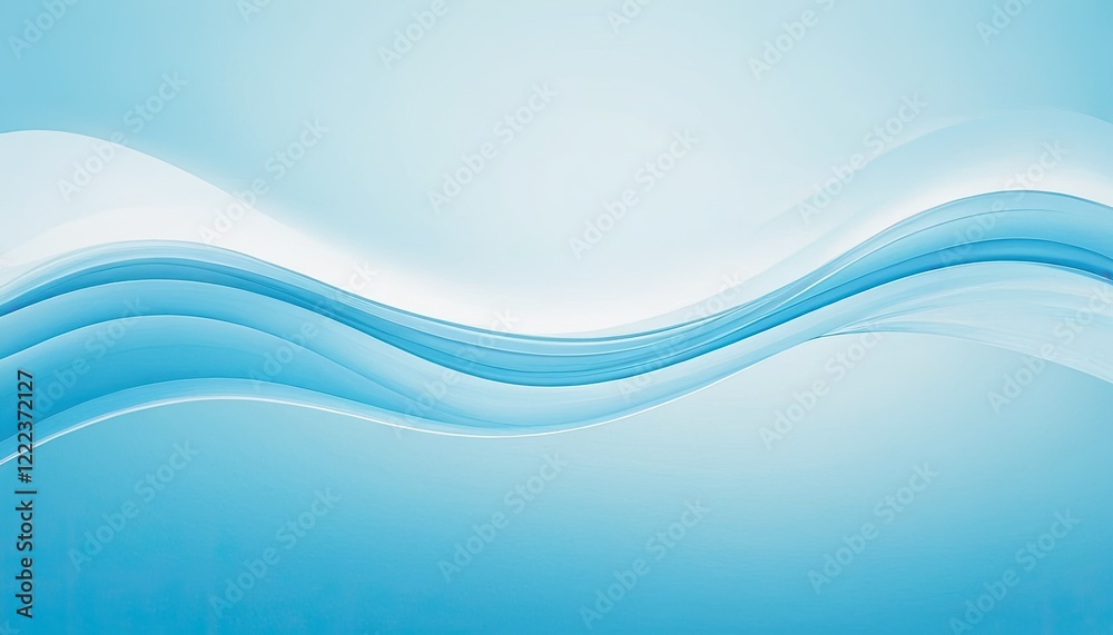 Fototapeta premium Free photo ombre blue curve on a light blue background vector 7