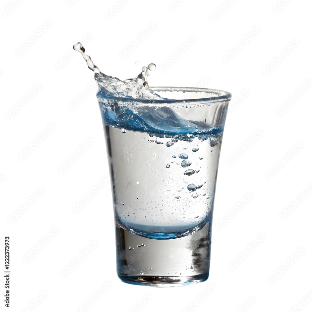 glasses shot of tequila making toast with splash isolated on transparent background glasses shot of tequila making toast with splash isolated on transparent background