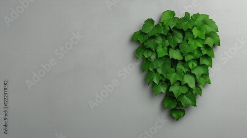 A vine growing through concrete, symbolizing God's love prevailing over hardened hearts. photo