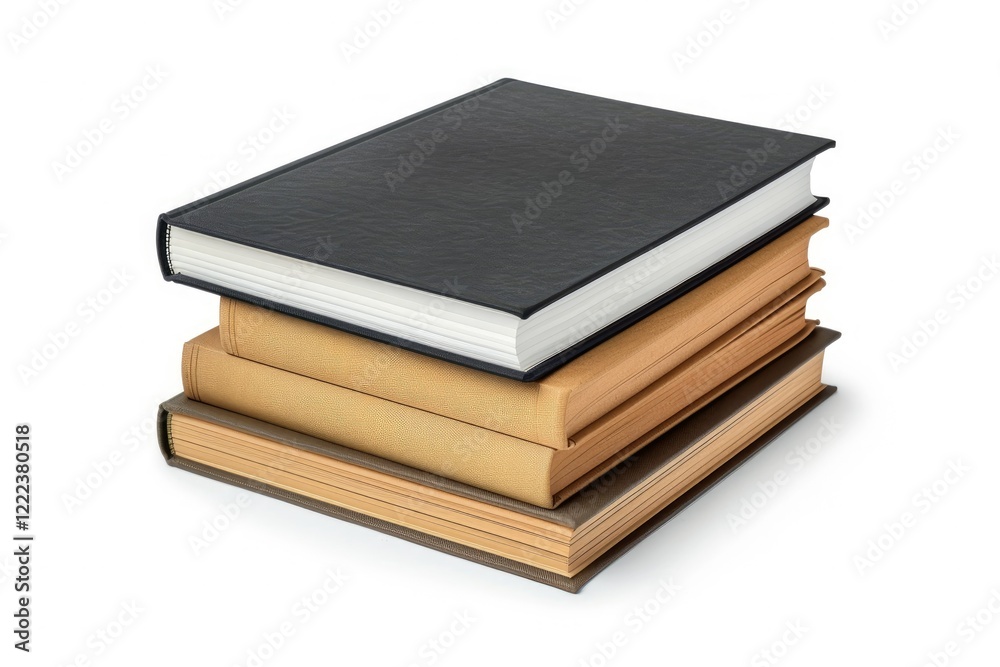 Blank Book Cover Stack Mockup Top View Textbook Hardback Catalog Isolated on White Blank Book Cover Stack Mockup Top View Textbook Hardback Catalog Isolated on White