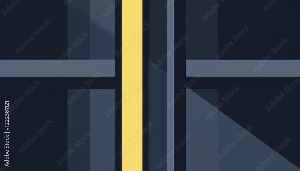 Abstract Geometric Design Dark Blue Yellow Accent Minimalist Modern Architecture Graphic Art Contemporary Design Abstract Geometric Design Dark Blue Yellow Accent Minimalist Modern Architecture Graphic Art Contemporary Design