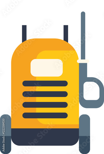 Pressure washer cleaning machine using water jet for cleaning dirty surfaces with high pressure