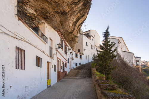 Spain, Andalusia, Province of Cadiz, Setenil de las Bodegas, alley