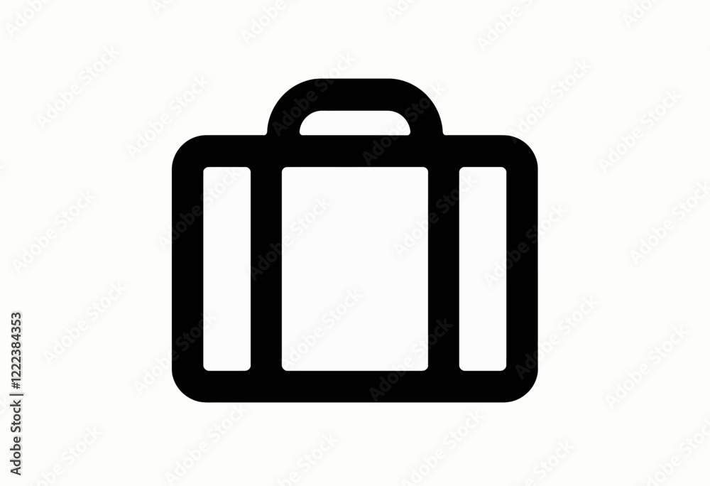 Travel Suitcase Icon, Simple Black Outline, Vector Luggage Symbol, Minimalist Graphic for Travel Planning, Packing Guides and Tourism Materials, Pure White Background, Clean Design.
Travel Suitcase Icon, Simple Black Outline, Vector Luggage Symbol, Minimalist Graphic for Travel Planning, Packing Guides and Tourism Materials, Pure White Background, Clean Design.