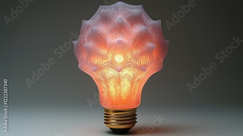 Illuminating Innovation: A 3D-Printed Light Bulb with Intricate Design