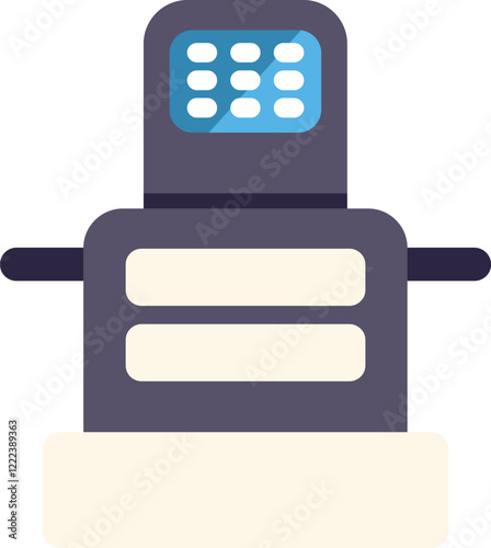Medical equipment for magnetic resonance imaging standing in a hospital room