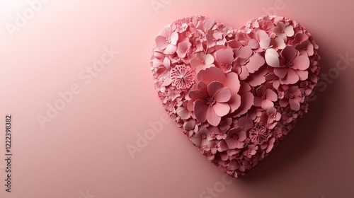 Heartfelt Floral Arrangement - Beautiful Pink Flowers in a Heart Shape