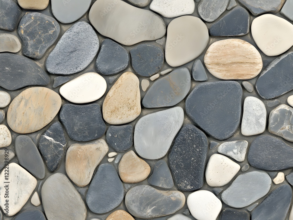 Seamless Pebble Stone Wall Texture Background Seamless Pebble Stone Wall Texture Background