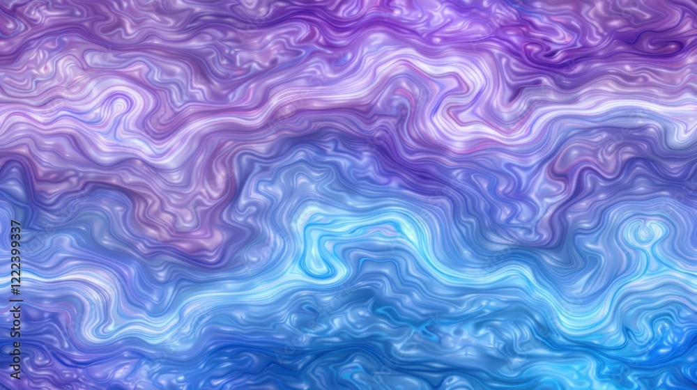 Fototapeta premium Abstract Swirling Nebula: A Symphony of Purple and Blue Hues