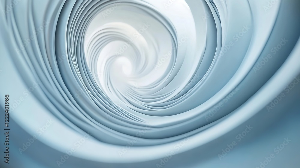 Fototapeta premium Dynamic swirls in cool tones an abstract image featuring