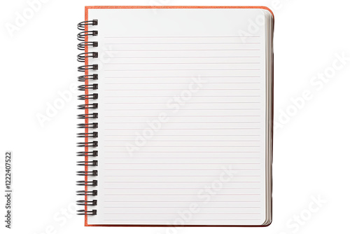 Concentration study idea. Blank spiral notebook ready for notes, sketches, or creative ideas.