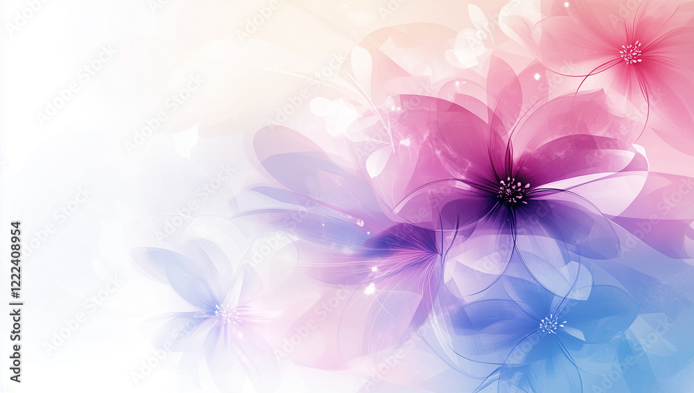 modern stylish background with flowers, banner modern stylish background with flowers, banner