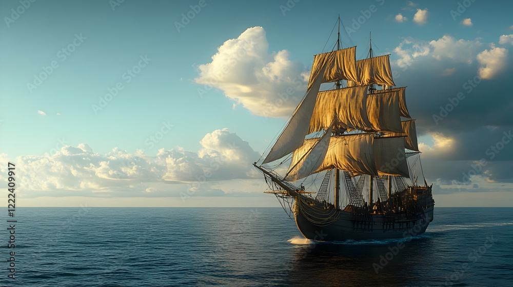 Sailing ship sunset ocean adventure travel Sailing ship sunset ocean adventure travel