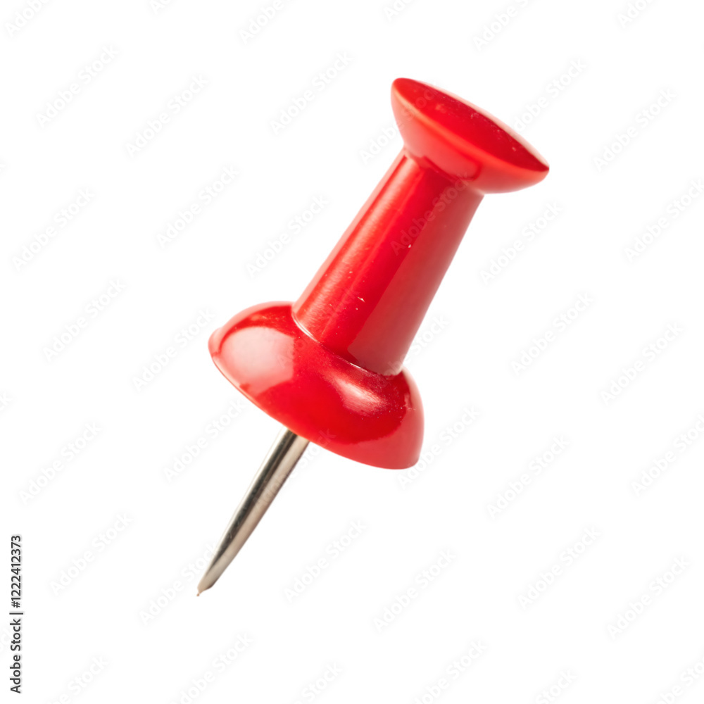 red push pin isolated on transparent background red push pin isolated on transparent background