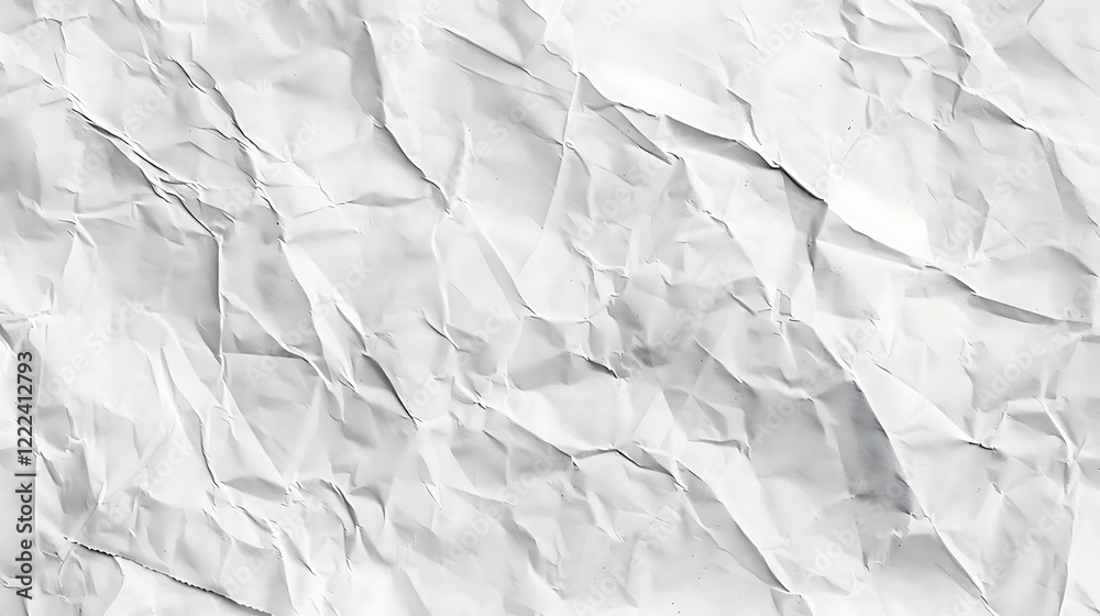 Fototapeta premium A textured sheet of white watercolor paper with visible brush strokes and natural paper fibers, creating a soft and organic feel, perfect for artistic and creative backgrounds