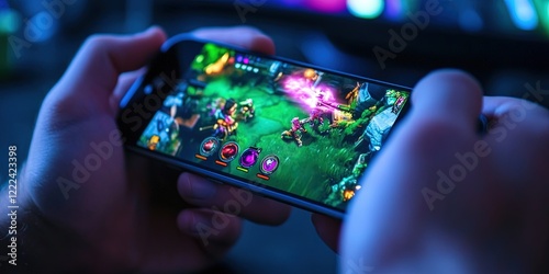 smartphone moba video game  photo