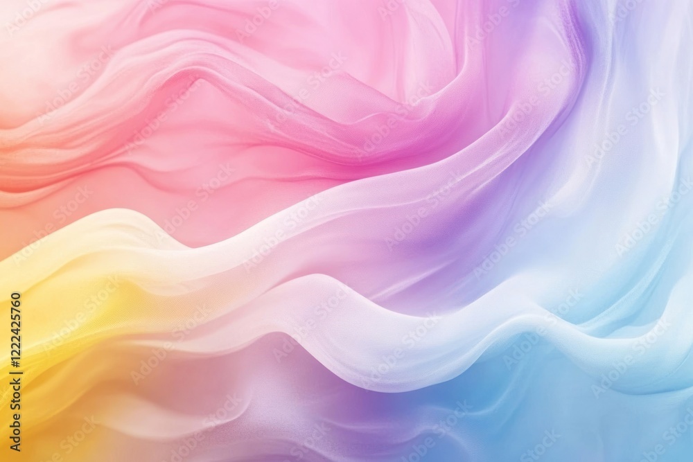 Pastel rainbow art graphics painting.