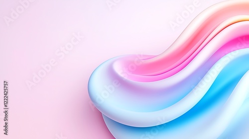 Abstract Pastel Wave Background A Smooth Liquid Flowing Design