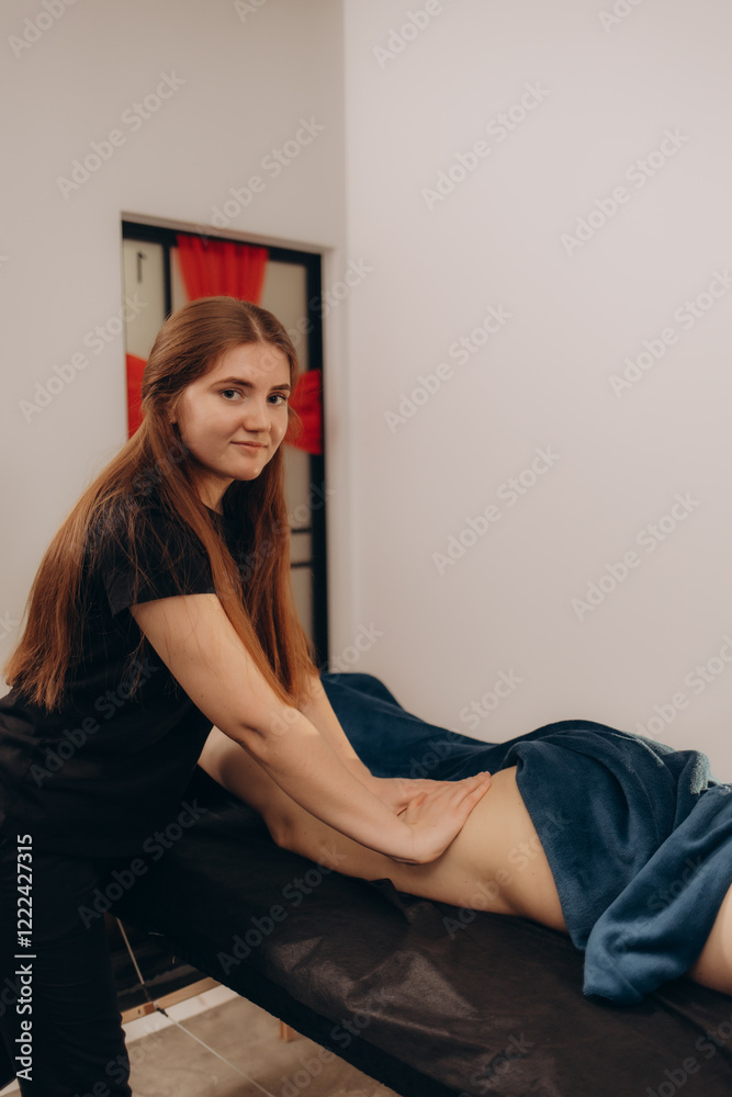 Massage therapist pouring honey on woman's foot in spa salon, closeup Massage therapist pouring honey on woman's foot in spa salon, closeup