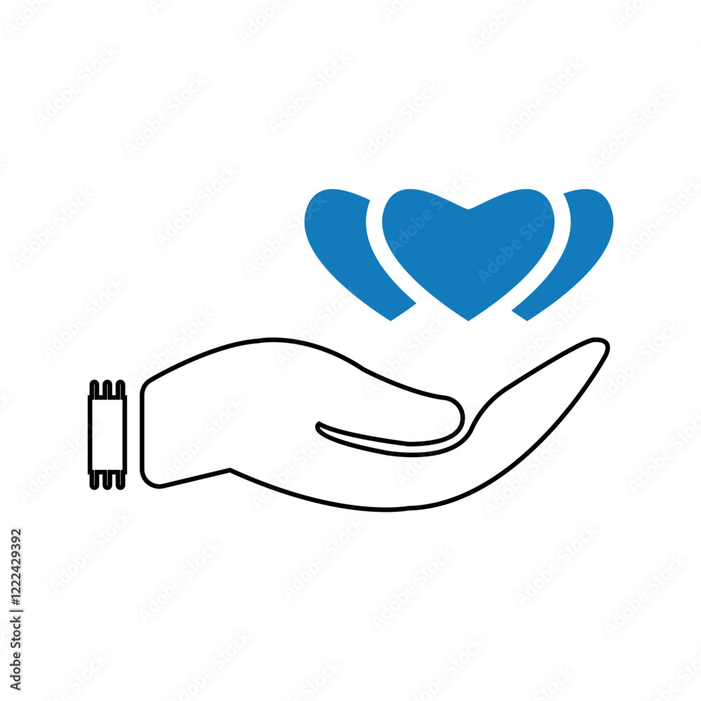 charity donation icon . vector graphics charity donation icon . vector graphics