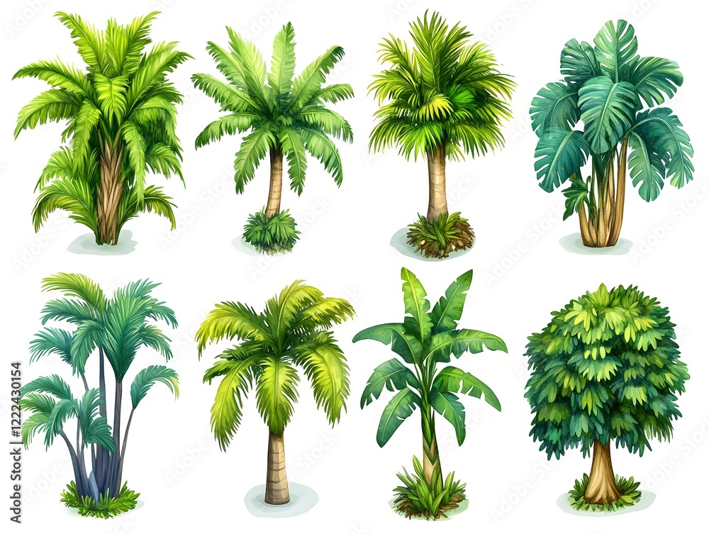 Fototapeta premium set of palms