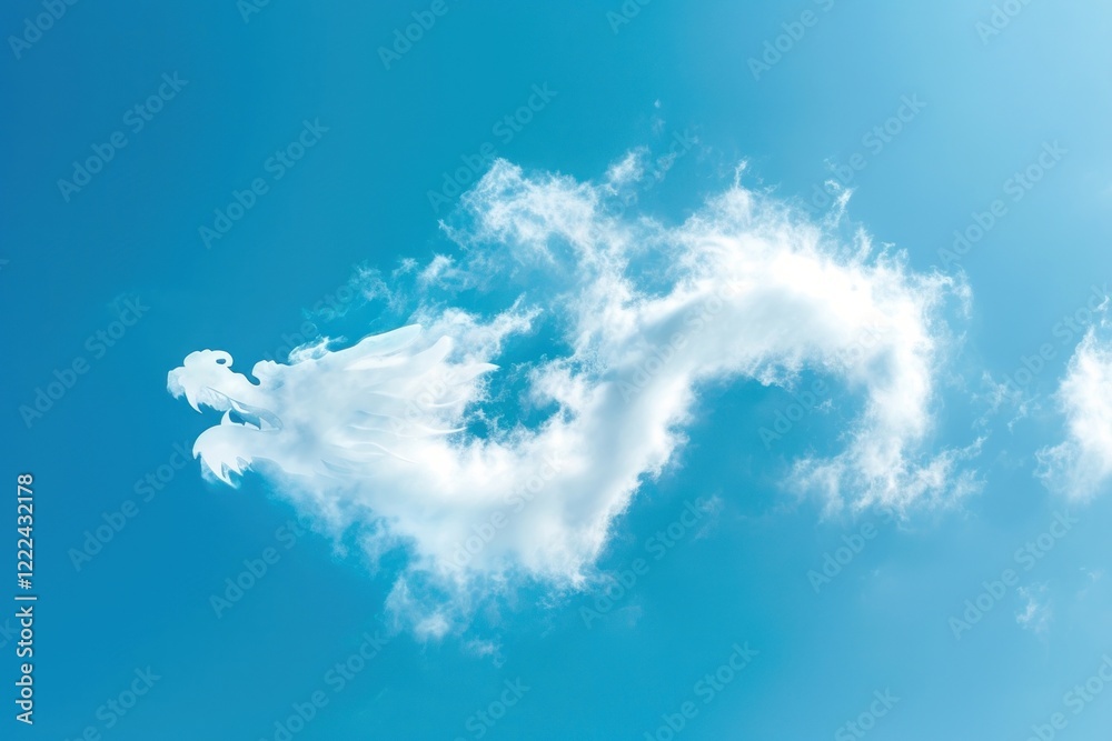 Cloud shaped like a chinese dragon sky outdoors nature. Cloud shaped like a chinese dragon sky outdoors nature.