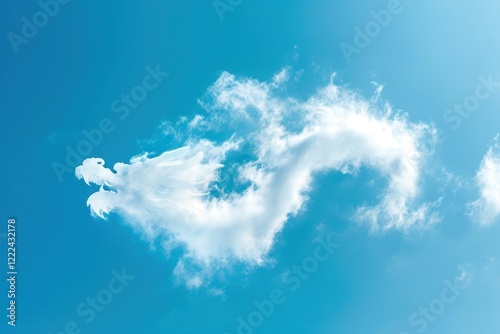 Cloud shaped like a chinese dragon sky outdoors nature.